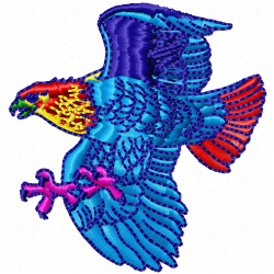 Eagle And Falcon Embroidery Design 10